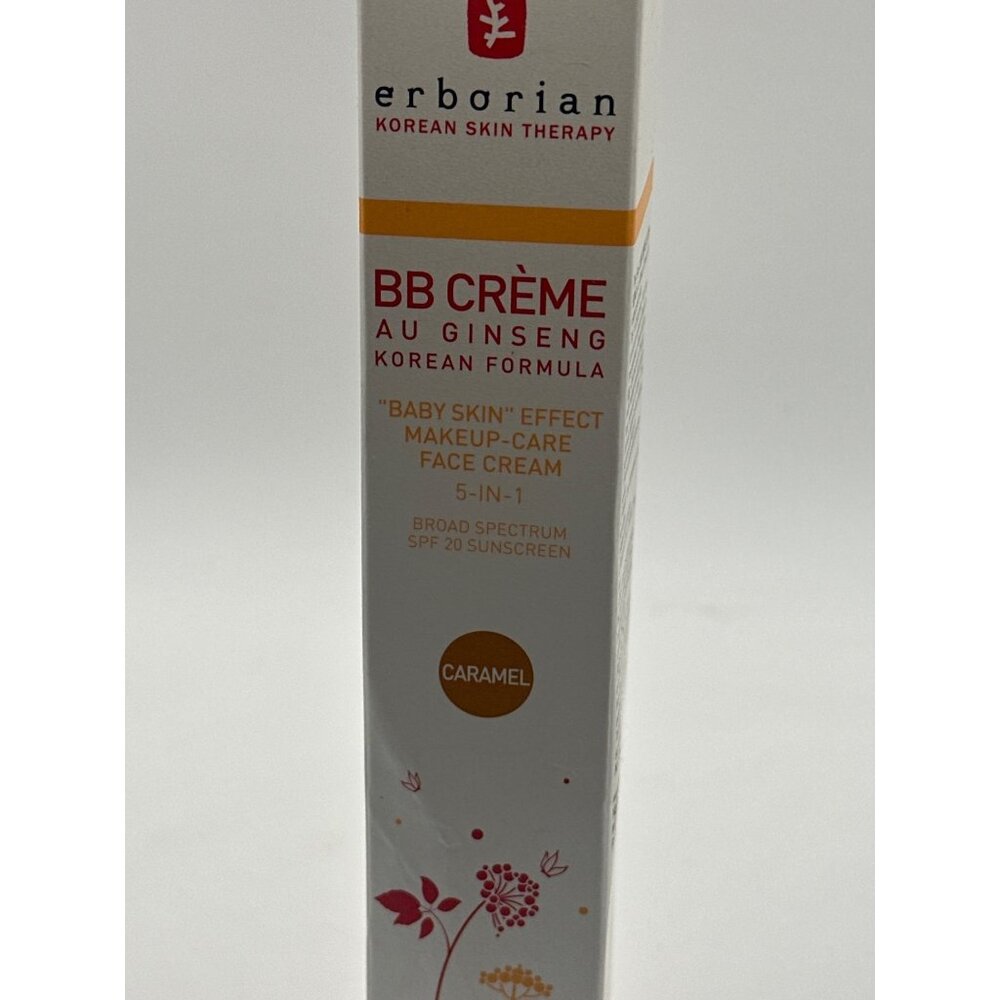 Erborian BB Crème Au Ginseng 5-In-1 SPF 20 Caramel Makeup-Care Face Cream Korean